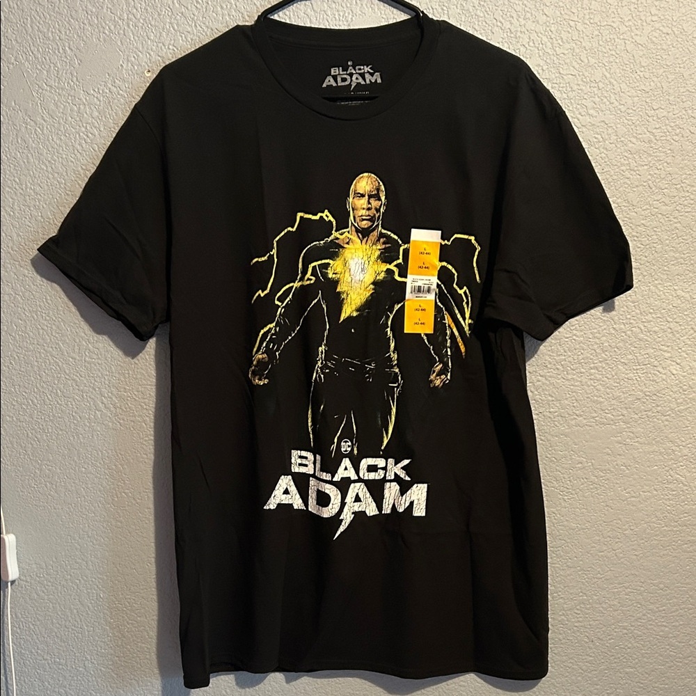 DC Black Adam Tee - Black and Yellow